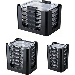 3 Pack Food Container Lid Organizer for Rubbermaid Brilliance Snap-On Lids